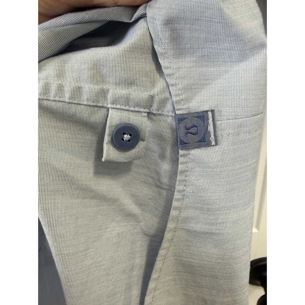 Lululemon‎ Mens Button Down Shirt Blue Minimalist Performance Golf Polo Large - Picture 4 of 7